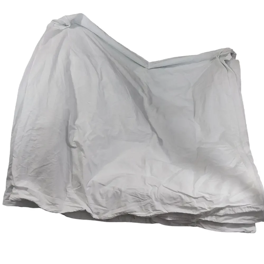 BEDSURE! PURE WHITE 100% FINE COTTON ZIPPER CLOSURE DUVET COVER! FULL SIZE!